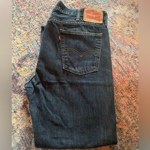 Levi's 514 Dark Blue Straight Jeans